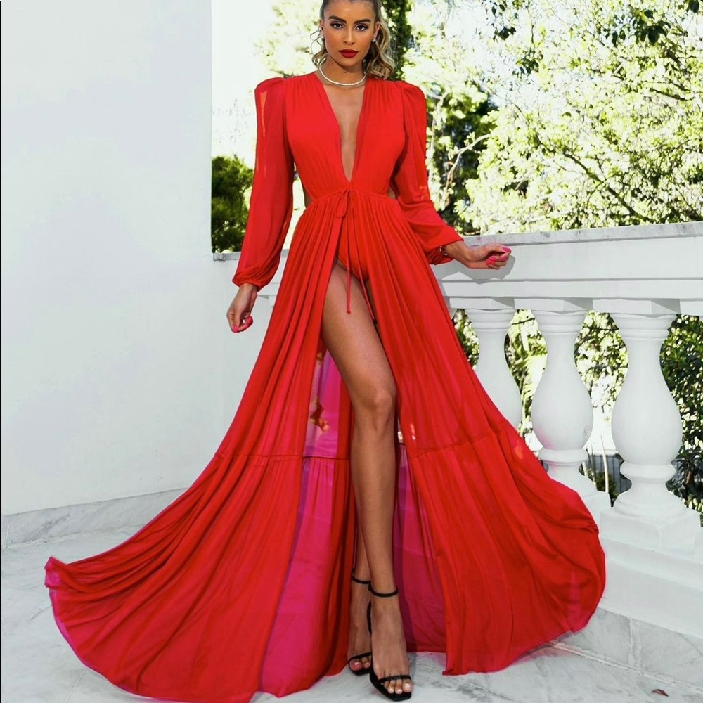 Stunning red dress !!! Used for photo shooting!!!